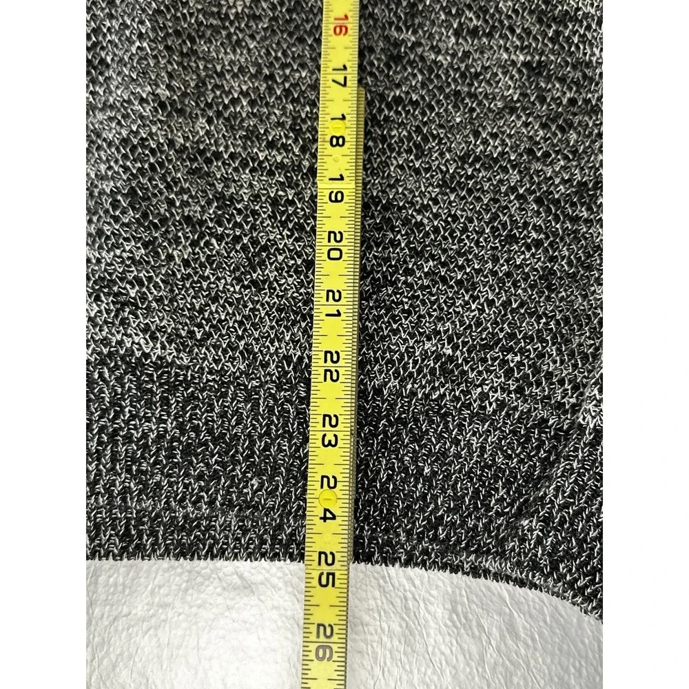 Generra Collection Sweater Men's Small Black‎ White Knit Crewneck Cotton Ramie